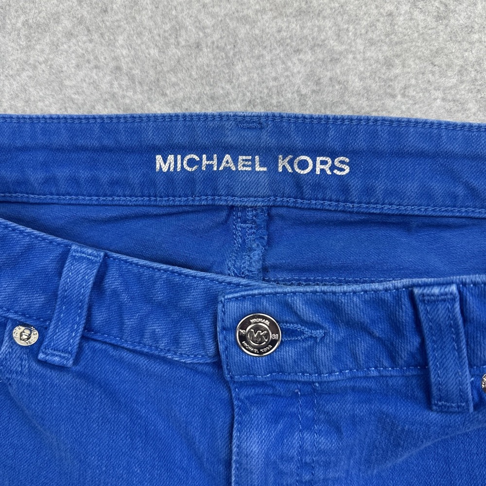 Michael Kors Women's Colored Ultra Blue Jeans Size 4P - Picture 8 of 9